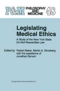 Legislating Medical Ethics : A Study of the New York State Do-not-resuscitate Law (Philosophy and Medicine)