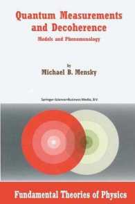Quantum Measurements and Decoherence : Models and Phenomenology (Fundamental Theories of Physics)