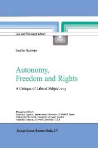 Autonomy, Freedom and Rights : A Critique of Liberal Subjectivity