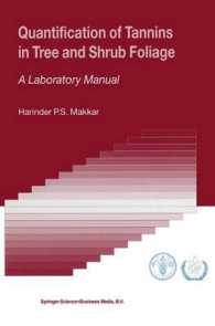 Quantification of Tannins in Tree and Shrub Foliage : A Laboratory Manual