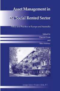 Asset Management in the Social Rented Sector : Policy and Practice in Europe and Australia