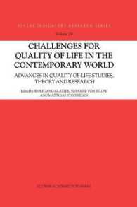 Challenges for Quality of Life in the Contemporary World : Advances in Quality-of-life Studies, Theory and Research