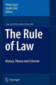 The Rule of Law History, Theory and Criticism (Law and Philosophy Library)