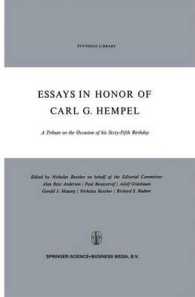 Essays in Honor of Carl G. Hempel : A Tribute on the Occasion of His Sixty-fifth Birthday (Synthese Library)