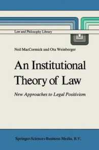 An Institutional Theory of Law : New Approaches to Legal Positivism (Law and Philosophy Library)