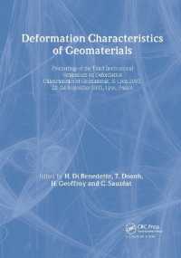Deformation Characteristics of Geomaterials / Comportement Des Sols Et Des Roches Tendres