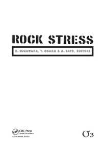Rock Stress '03 : Proceedings of the Third International Symposium on Rock Stress, Kumamoto, Japan, 4-6 November 2003