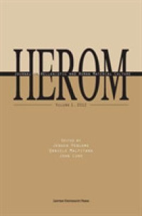 Herom : Journal on Hellenistic and Roman Material Culture (Herom) -- Paperback / softback (English Language Edition)