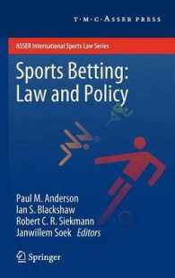 Sports Betting : Law and Policy (ASSER International Sports Law Series)