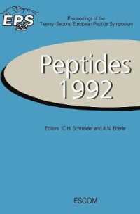 Peptides 1992 : Proceedings of the Twenty-Second European Peptide Symposium September 13—19, 1992, Interlaken, Switzerland (European Peptide Symposia)