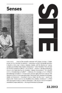 Site 33 : Senses