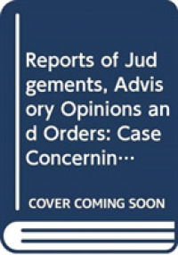Reports of Judgements, Advisory Opinions and Orders : Case Concerning Maritime Dispute (Peru V. Chile) Order of 27 April 2010 (Icj Reports of Judgments ... Advisory Opinions and Orders, 2010) (Icj-rpts of Judgements)