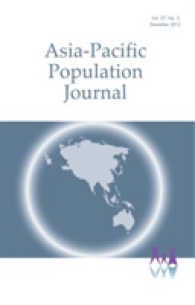 Asia-Pacific Population Journal， 2012， Part 2 (Asia-pacific Population Journal)