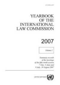 Yearbook of the International Law Commission 2007, Vol. I