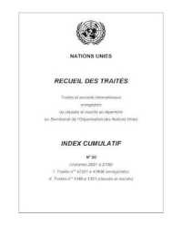 Recueil des Traites Index Cumulatif No. 50 -- Paperback / softback (French Language Edition)