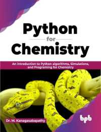 Python for Chemistry : An introduction to Python algorithms, Simulations, and Programing for Chemistry