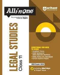Arihant All in One Legal Studies Class 11 for CBSE Exams 2025-26 as per latest syllabus Simplified Theory, CBSE Textbook & other Important Questions, All Types of Exam Pattern Questions, CBQs, MCQs, A-R, Case Based, Sample Question Papers, Mind Maps,