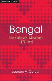 Bengal : The Nationaist Movement 1876-1940