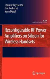 Reconfigurable RF Power Amplifiers on Silicon for Wireless Handsets (Analog Circuits and Signal Processing)