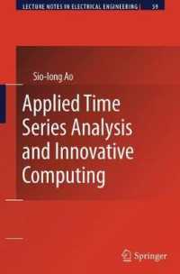 Applied Time Series Analysis and Innovative Computing :   (Lecture Notes in Electrical Engineering)
