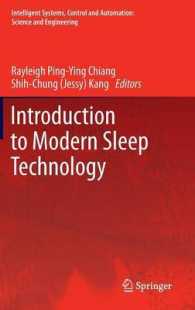 Introduction to Modern Sleep Technology (Intelligent Systems, Control and Automation : Science and Engineering) 〈Vol. 64〉