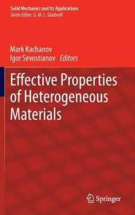 Effective Properties of Heterogeneous Materials (Solid Mechanics and Its Applications) 〈Vol. 193〉