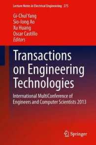 Transactions on Engineering Technologies : International MultiConference of Engineers and Computer Scientists 2013 (Lecture Notes in Electrical Engineering) （2014）