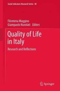 Quality of life in Italy : Research and Reflections (Social Indicators Research Series) （2012）