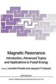 Magnetic Resonance : Introduction, Advanced Topics and Applications to Fossil Energy (NATO Science Series C)