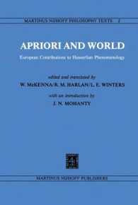 Apriori and World : European Contributions to Husserlian Phenomenology (Martinus Nijhoff Philosophy Texts)