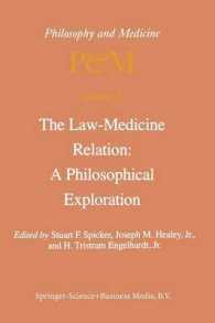 The Law-Medicine Relation: a Philosophical Exploration : Proceedings of the Eighth Trans-Disciplinary Symposium on Philosophy and Medicine Held at Farmington, Connecticut, November 9-11, 1978 (Philosophy and Medicine)