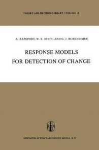Response Models for Detection of Change (Theory and Decision Library)