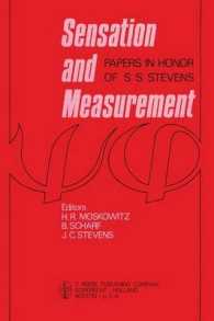 Sensation and Measurement : Papers in Honor of S. S. Stevens