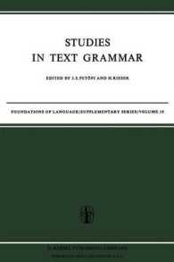 Studies in Text Grammar (Foundations of Language Supplementary Series)