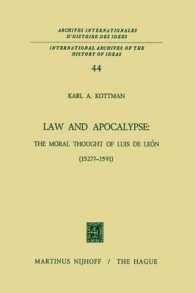 Law and Apocalypse: the Moral Thought of Luis De León (1527?-1591) (International Archives of the History of Ideas / Archives Internationales d'histoire des Idees)