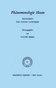 Phänomenologie Heute : Festschrift für Ludwig Landgrebe (Phaenomenologica)