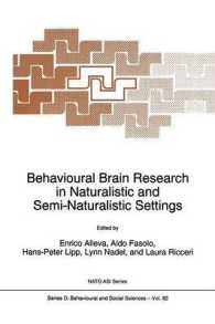 Behavioural Brain Research in Naturalistic and Semi-Naturalistic Settings (NATO Science Series D:)