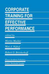 Corporate Training for Effective Performance (Evaluation in Education and Human Services)