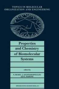Properties and Chemistry of Biomolecular Systems : Proceedings of the Second Joint Greek-Italian Meeting on Chemistry and Biological Systems and Molecular Chemical Engineering, Cetraro, Italy, October 1992 (Topics in Molecular Organization and Engine