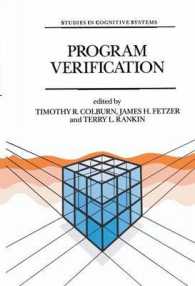 Program Verification : Fundamental Issues in Computer Science (Studies in Cognitive Systems)
