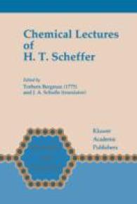 Chemical Lectures of H.T. Scheffer (Chemists and Chemistry)