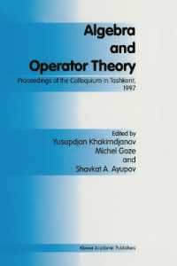 Algebra and Operator Theory : Proceedings of the Colloquium in Tashkent, 1997