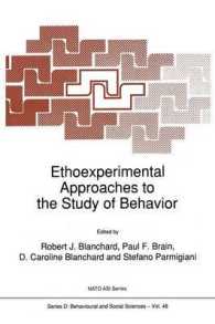 Ethoexperimental Approaches to the Study of Behavior (NATO Science Series D:)