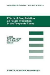 Effects of Crop Rotation on Potato Production in the Temperate Zones : Proceedings of the International Conference on Effects of Crop Rotation on Potato Production in the Temperate Zones, held August 14-19, 1988, Wageningen, the Netherlands (Developm