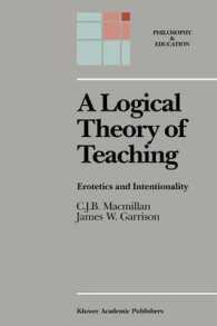 A Logical Theory of Teaching : Erotetics and Intentionality (Philosophy and Education)