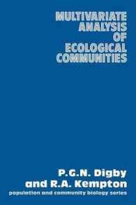 Multivariate Analysis of Ecological Communities (Population and Community Biology)