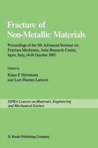 Fracture of Non-Metallic Materials : Proceeding of the 5th Advanced Seminar on Fracture Mechanics, Joint Research Centre, Ispra, Italy, 14-18 October 1985 on collaboration with the European Group on Fracture (Ispra Courses)