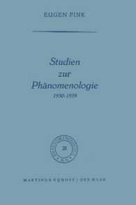 Studien Zur Phänomenologie 1930-1939 (Phaenomenologica) （Softcover Reprint of the Original 1st 1966）