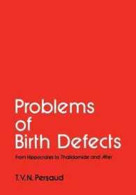 Problems of Birth Defects : From Hippocrates to Thalidomide and after