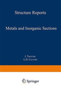 Metals and Inorganic Sections (Structure Reports a) （Reprint）